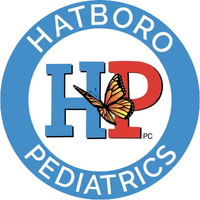 Blue and red circle logo for Hatboro Pediatrics. Blue and red circle logo for Hatboro Pediatrics.